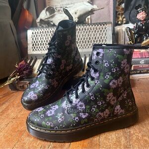 🪻Floral Dr. Martens “Zavala” Boots🪻